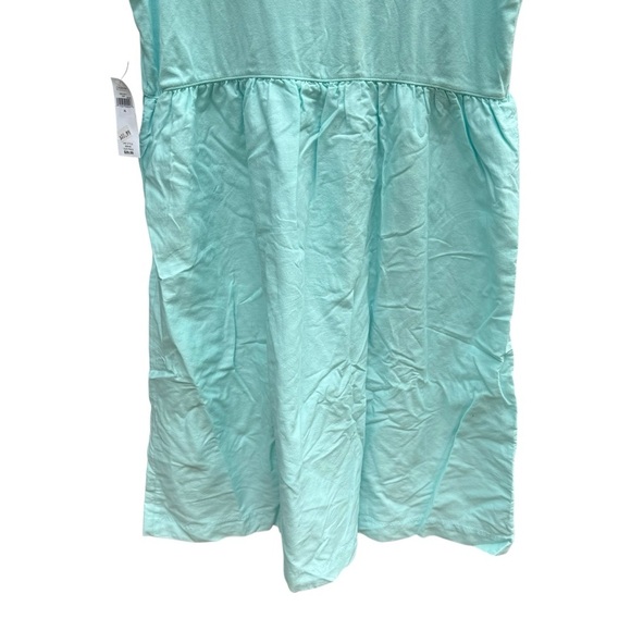 GAP Women’s Teal fit and flare lined dress size XL stretchy, cotton blend beach - Picture 8 of 12